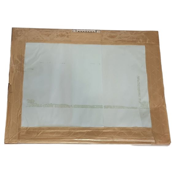 Flying Rabbit Merry Christmas Print Signed by Charles Hazard Matted Silver Frame - Picture 9 of 11